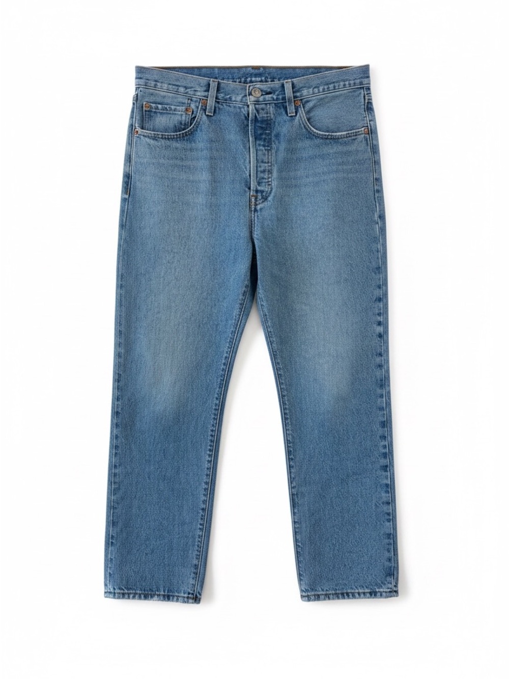 Levi's Classic Straight Men's 501 Jeans in Light Wash, Heavy Weight
